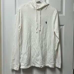 Men’s Ralph Lauren Cream hoodie pullover Size Small